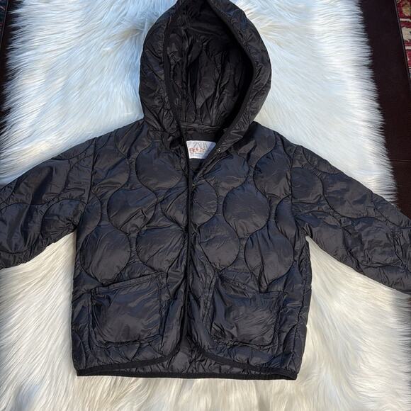 Zara Black Kids Puffer Jacket - Picture 1 of 5